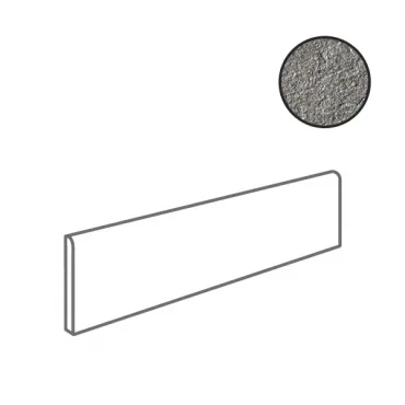 Бордюр Atlas Concorde Italy Block Grigio Battiscopa ABND 7,5x30 структурированный