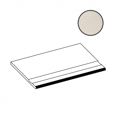 Ступень Atlas Concorde Italy Boost Balance White Bordo Piscina Angolare SX AKDP 30x60 матовая