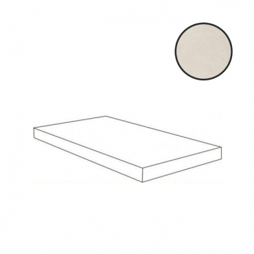 Ступень Atlas Concorde Italy Boost Balance White Round Angolare SX AJ39 33x120 матовая