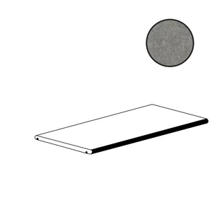 Ступень Atlas Concorde Italy Boost Mineral Smoke Round Angolare SX AI1O 30x60 матовая