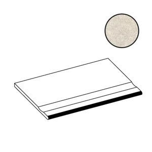 Ступень Atlas Concorde Italy Boost Mineral White Bordo Piscina Angolare SX AI2O 30x60 матовая