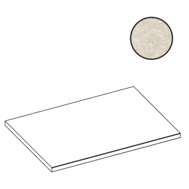 Ступень Atlas Concorde Italy Boost Mineral White Gradino Round Angolare SX AI21 30x60 матовая