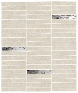 Мозаика Atlas Concorde Italy Boost Mineral White Mosaico Domino Lux AIHG 29,2x35 матовая