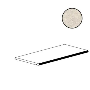 Ступень Atlas Concorde Italy Boost Mineral White Round Angolare SX AI1D 60x90 матовая