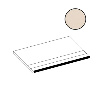 Ступень Atlas Concorde Italy Boost Natural Kaolin Bordo Piscina Angolare Sx A7S4 30x60 матовая
