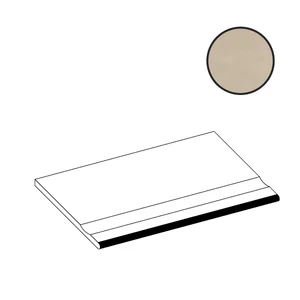 Ступень Atlas Concorde Italy Boost Pro Cream Bordo Piscina Angolare Sx A50O 30x60 матовая