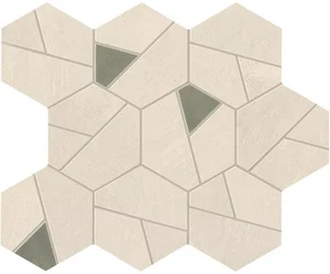 Мозаика Atlas Concorde Italy Boost Pro Ivory Mosaico Hex Olive A0QN 25x28,5 матовая
