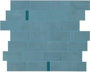 Мозаика Atlas Concorde Italy Boost Pro Powder Blue Minibrick Pro Ocean 9BMU 29,7x33,3 матовая