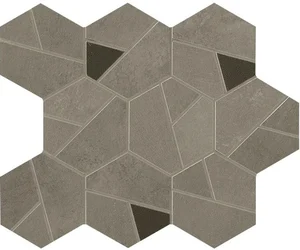 Мозаика Atlas Concorde Italy Boost Pro Taupe Mosaico Hex Coffee A0QP 25x28,5 матовая