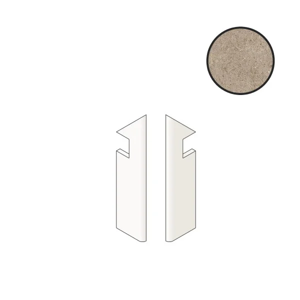 Бордюр Atlas Concorde Italy Boost Stone Clay Battiscopa Sag.Dx A7NZ 7,2x30 матовый Бордюр Atlas Concorde Italy Boost Stone Clay Battiscopa Sag.Dx A7NZ 7,2x30 матовый