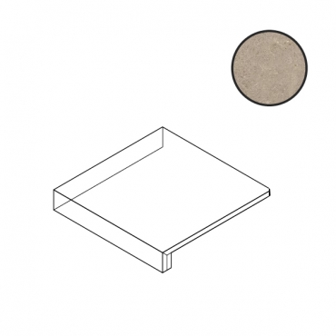 Ступень Atlas Concorde Italy Boost Stone Clay Elemento L Angolare A7VA 33x33 матовая