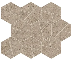 Мозаика Atlas Concorde Italy Boost Stone Clay Mosaico Hex A7CW 25x28,5 матовая