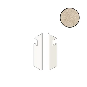 Бордюр Atlas Concorde Italy Boost Stone Cream Battiscopa Sag.Sx A7NO 7,2x30 матовый