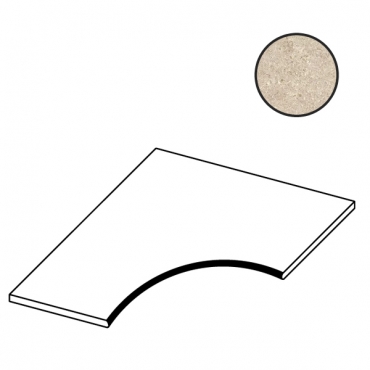 Спецэлемент Atlas Concorde Italy Boost Stone Cream Curve A7V2 60x60 матовый