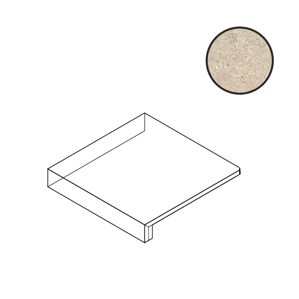 Ступень Atlas Concorde Italy Boost Stone Cream Elemento L Angolare A7U9 33x33 матовая Ступень Atlas Concorde Italy Boost Stone Cream Elemento L Angolare A7U9 33x33 матовая