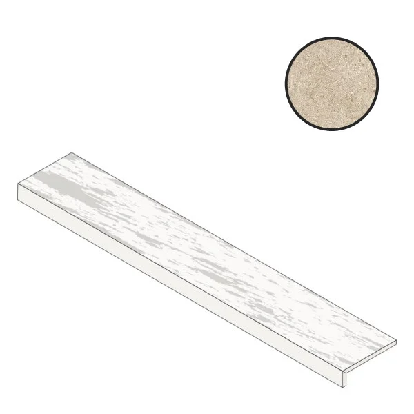 Спецэлемент Atlas Concorde Italy Boost Stone Cream Elemento L Grip A7QA 33x120 противоскользящий Спецэлемент Atlas Concorde Italy Boost Stone Cream Elemento L Grip A7QA 33x120 противоскользящий