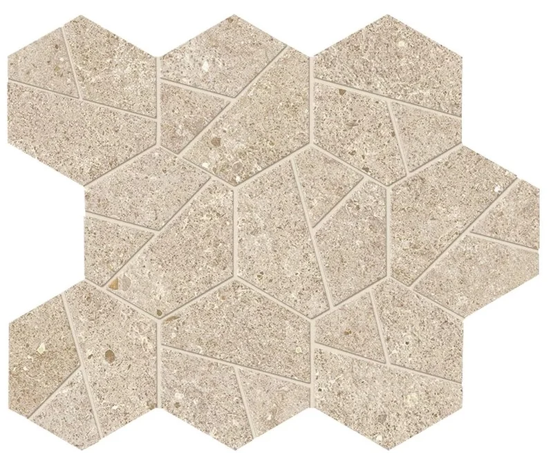 Мозаика Atlas Concorde Italy Boost Stone Cream Mosaico Hex A7CV 25x28,5 матовая Мозаика Atlas Concorde Italy Boost Stone Cream Mosaico Hex A7CV 25x28,5 матовая
