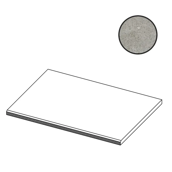 Ступень Atlas Concorde Italy Boost Stone Grey Smussato A7WA 30x60 матовая Ступень Atlas Concorde Italy Boost Stone Grey Smussato A7WA 30x60 матовая