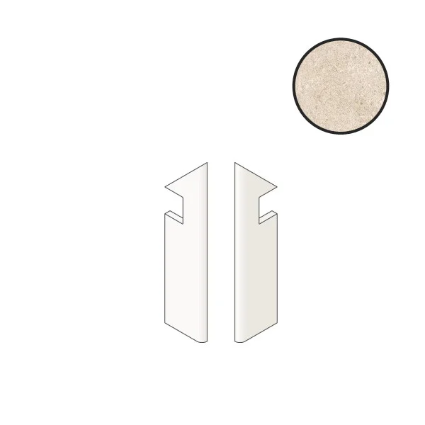 Бордюр Atlas Concorde Italy Boost Stone Ivory Battiscopa Sag.Dx A7NX 7,2x30 матовый Бордюр Atlas Concorde Italy Boost Stone Ivory Battiscopa Sag.Dx A7NX 7,2x30 матовый