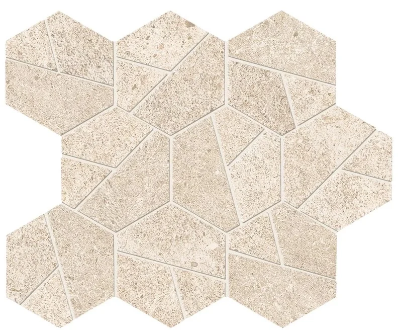 Мозаика Atlas Concorde Italy Boost Stone Ivory Mosaico Hex A7CU 25x28,5 матовая Мозаика Atlas Concorde Italy Boost Stone Ivory Mosaico Hex A7CU 25x28,5 матовая
