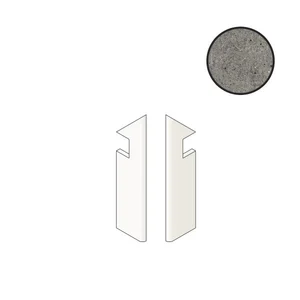 Бордюр Atlas Concorde Italy Boost Stone Smoke Battiscopa Sag.Sx A7NT 7,2x30 матовый
