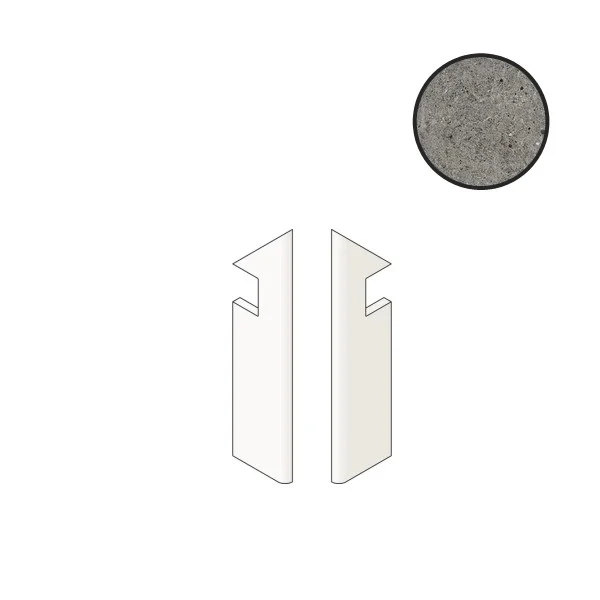 Бордюр Atlas Concorde Italy Boost Stone Smoke Battiscopa Sag.Sx A7NT 7,2x30 матовый Бордюр Atlas Concorde Italy Boost Stone Smoke Battiscopa Sag.Sx A7NT 7,2x30 матовый