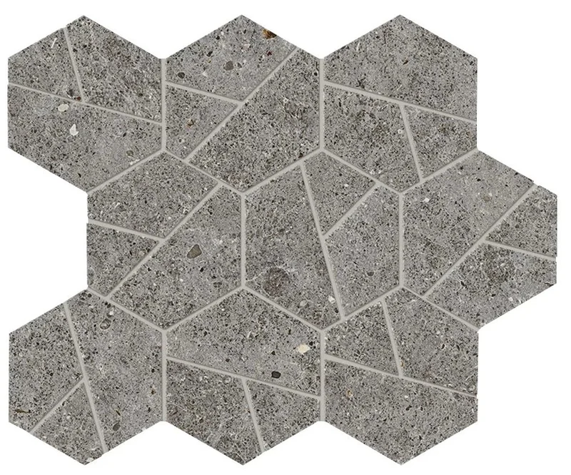 Мозаика Atlas Concorde Italy Boost Stone Smoke Mosaico Hex A7C0 25x28,5 матовая Мозаика Atlas Concorde Italy Boost Stone Smoke Mosaico Hex A7C0 25x28,5 матовая
