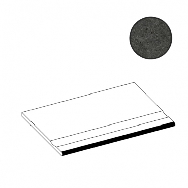 Ступень Atlas Concorde Italy Boost Stone Tarmac Bordo Piscina Angolare Sx A7YB 30x60 матовая