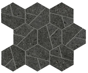 Мозаика Atlas Concorde Italy Boost Stone Tarmac Mosaico Hex A7C2 25x28,5 матовая