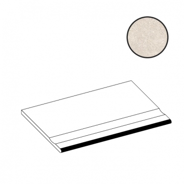 Ступень Atlas Concorde Italy Boost Stone White Bordo Piscina Angolare Sx A7X7 30x60 матовая