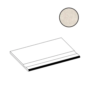 Ступень Atlas Concorde Italy Boost Stone White Bordo Piscina Angolare Sx A7X7 30x60 матовая