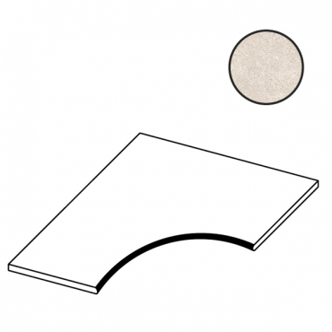 Спецэлемент Atlas Concorde Italy Boost Stone White Curve A7V1 60x60 матовый