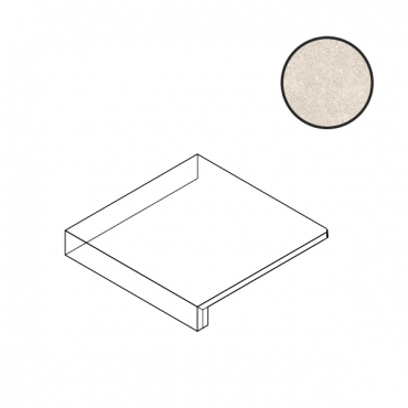 Ступень Atlas Concorde Italy Boost Stone White Elemento L Angolare A7U8 33x33 матовая