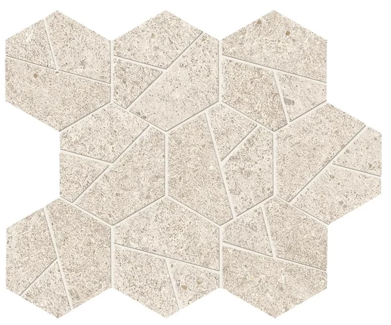 Мозаика Atlas Concorde Italy Boost Stone White Mosaico Hex A67I 25x28,5 матовая Мозаика Atlas Concorde Italy Boost Stone White Mosaico Hex A67I 25x28,5 матовая