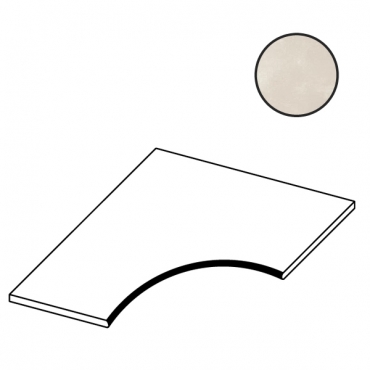 Ступень Atlas Concorde Italy Boost White Curve A4GO 60x60 матовая