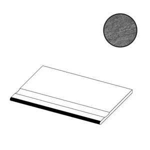 Ступень Atlas Concorde Italy Brave Grey Bordo Piscina Angolare Sx A1PK 30x60 матовая