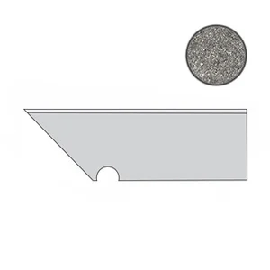 Спецэлемент Atlas Concorde Italy Dolmen Pro Grigio Battiscopa Sag. SX A0VB 7,2x30 матовый