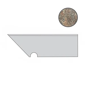 Спецэлемент Atlas Concorde Italy Dolmen Pro Mix Battiscopa Sag. SX A0VD 7,2x30 матовый