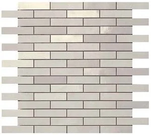 Мозаика Atlas Concorde Italy Dwell Silver Mosaico Brick 9DBV 30,5x30,5 глянцевая