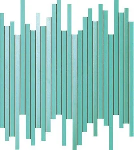 Мозаика Atlas Concorde Italy Dwell Turquoise Mosaico L 9DLT 26x30,5 глянцевая
