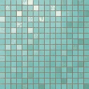 Мозаика Atlas Concorde Italy Dwell Turquoise Mosaico Q 9DQT 30,5x30,5 глянцевая