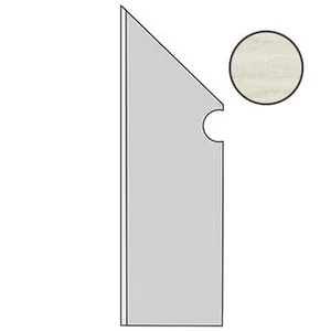 Спецэлемент Atlas Concorde Italy Etic Rovere Bianco Battiscopa Sag.SX ANCN 7,2x30 матовый
