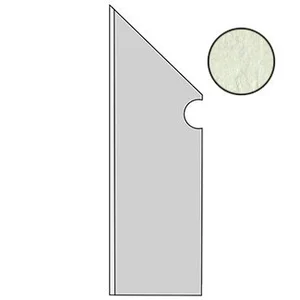 Спецэлемент Atlas Concorde Italy Evolve White Battiscopa Sag.Sx ANGK 7,2x30 матовый