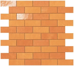 Декоративный элемент Atlas Concorde Italy Ewall Orange MiniBrick 9EMO 0,5x3 сатинированный