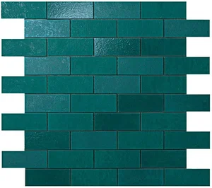 Декоративный элемент Atlas Concorde Italy Ewall Petroleum Green MiniBrick 9EME 30,5x30,5 сатинированный