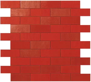Декоративный элемент Atlas Concorde Italy Ewall Red MiniBrick 9EMR 0,5x3 сатинированный