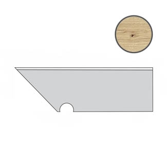 Бордюр Atlas Concorde Italy Exence Vanilla Battiscopa Sag. SX AHRW 6,5x30 матовый