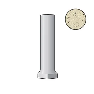 Спецэлемент Atlas Concorde Italy Granigliati Bianco Sguscia Ang. Est. C.B. 8YEP 2,5x10 матовый