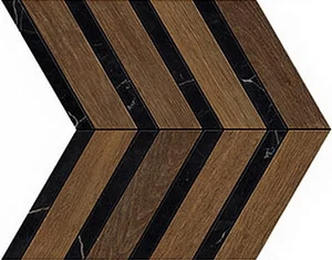 Мозаика Atlas Concorde Italy Heartwood Brandy Marble Chevron AO3L 28,7x29,4 матовая