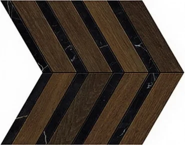 Мозаика Atlas Concorde Italy Heartwood Moka Marble Chevron AOYI 28,7x29,4 матовая